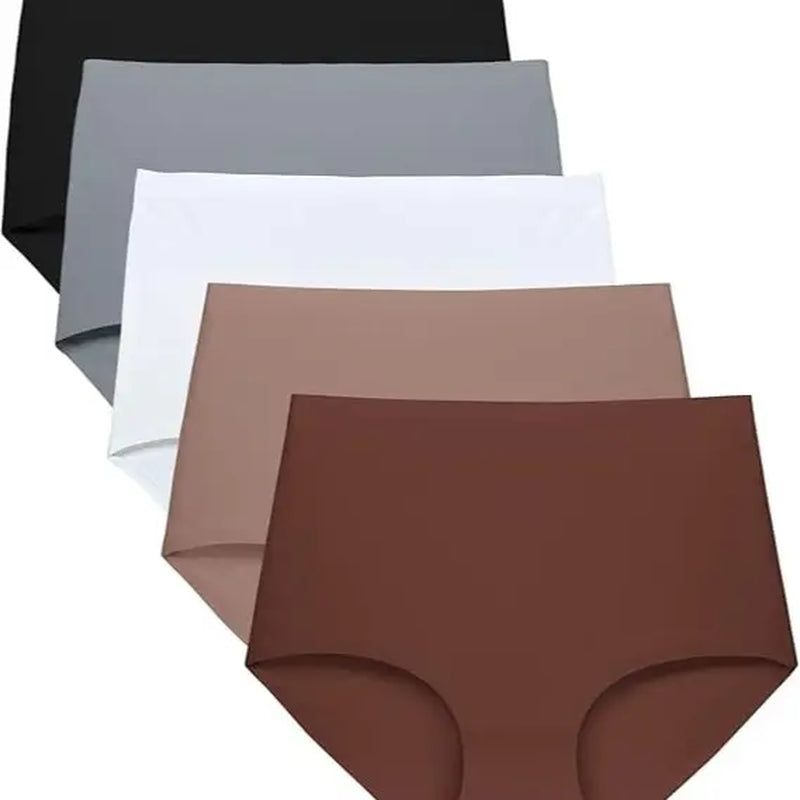 Fallsweet No Show Underwear for Women High Waist Seamleass Briefs Panties