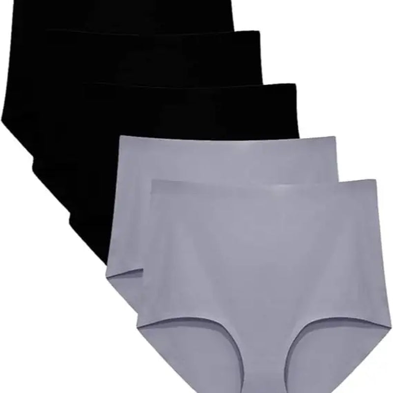 Fallsweet No Show Underwear for Women High Waist Seamleass Briefs Panties