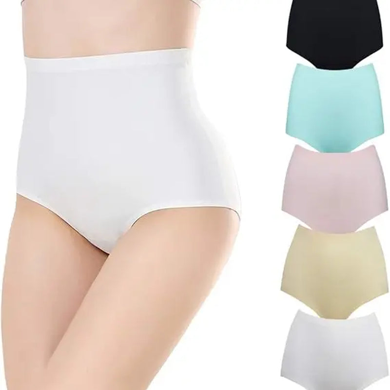 Fallsweet No Show Underwear for Women High Waist Seamleass Briefs Panties