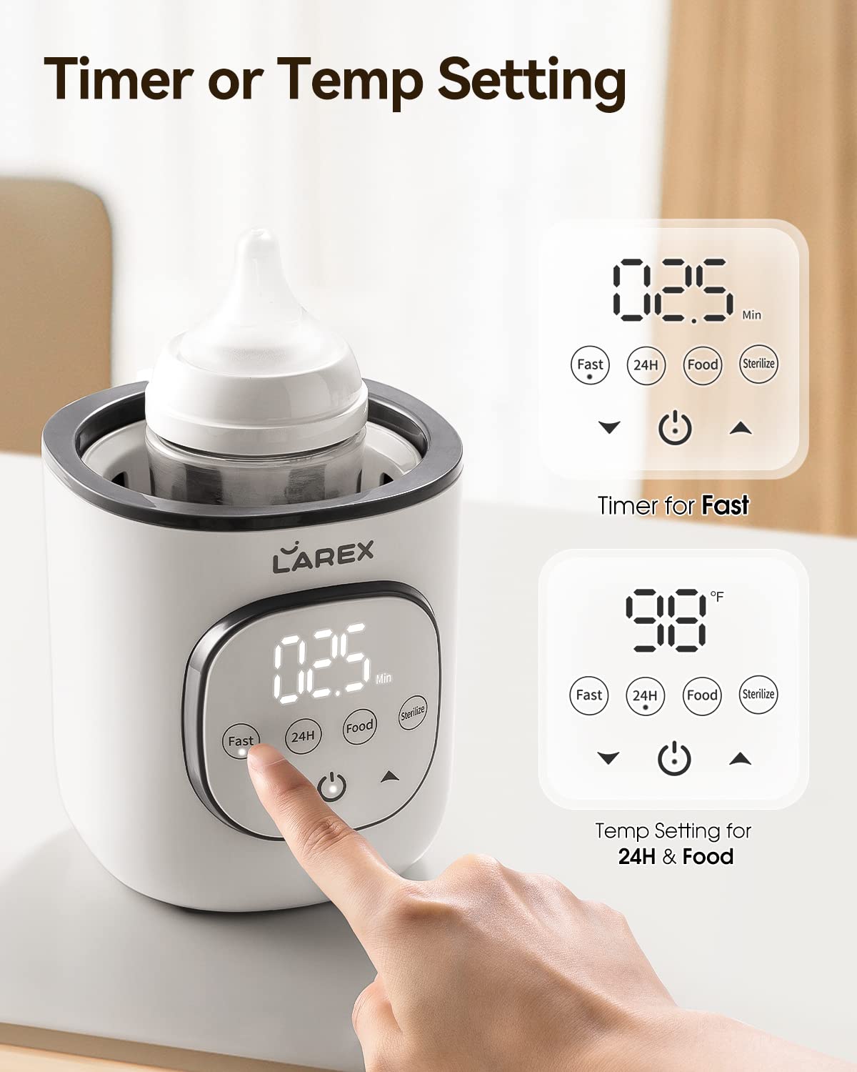 Bottle Warmer, Fast Baby Bottle Warmer for Breastmilk and Formula