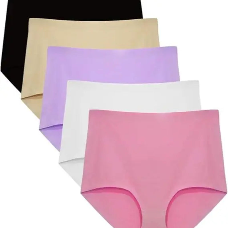 Fallsweet No Show Underwear for Women High Waist Seamleass Briefs Panties
