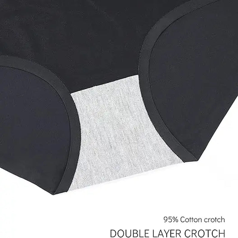 Fallsweet No Show Underwear for Women High Waist Seamleass Briefs Panties